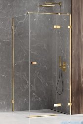 New Trendy Avexa Gold Shine kabina kwadratowa 80x80x200 cm przejrzyste prawa EXK-1647