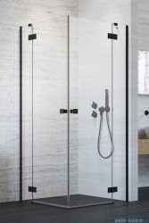 Radaway Essenza Black Kdd kabina 80x80cm szkło przejrzyste 1385061-54-01L/1385061-54-01R