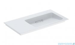 Geberit One CleanDrain Umywalka meblowa z powierzchnią odkładczą po lewej stronie 90x48cm KeraTect 505.013.00.1