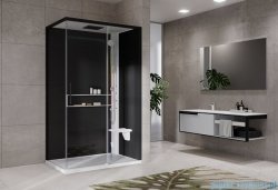 Novellini Glax 2 2.0 kabina masażowo-parowa 120x90 prawa biała  G222P299DT5-1UH