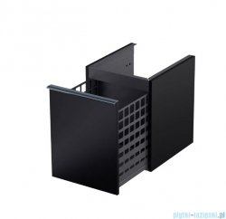 Oristo Etna szafka niska z koszem 40x50x45cm Czarny Mat OR52-SN1S-40-8