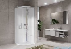 Novellini Glax 2 2.0 kabina z hydromasażem hydro plus 90x90 srebrna G22R99T1L-1BB