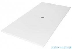 New Trendy Nex brodzik konglomeratowy prostokątny 180x90x3,5 cm biały B-0514