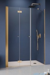 Radaway Nes Gold DWSB drzwi wnękowe 120cm W3 lewe złoty połysk szkło przejrzyste 10044750-09-01L/10045450-01-01