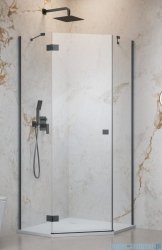 Radaway Essenza 8 Brushed GunMetal Ptj kabina pięciokątna 80x100cm lewa szczotkowany grafit 10490000-92-01L/10490500-01-01