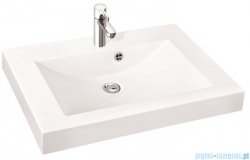Marmorin umywalka nablatowa Moira Bis 80, 80 cm z otworem biała 280080022011