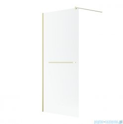Radaway Modo New II Brushed Light Gold z wieszakiem kabina Walk-in 130x200 szczotkowane jasne złoto szkło przejrzyste 389134-98-01W