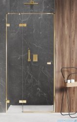 New Trendy Avexa Gold Shine drzwi wnękowe 80x200 cm przejrzyste lewe EXK-1630