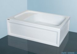 Sanplast Classic brodzik prostokątny 120x80x28cm z siedziskiem+stelaż 615-010-0540-01-000