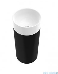 Marmorin Duo S umywalka wolnostojąca biała z czarnym postumentem PS536040380