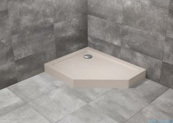 Radaway Doros PT E Compact Stone brodzik pięciokątny 100x80 lewy kaszmirowy SDRPTP1080-05-84SL
