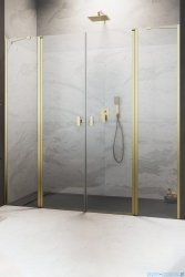 Radaway Nes DWD II Brushed Gold drzwi wnękowe 190cm W1 szczotkowane złoto 10037103-99-01/10041087-99-01