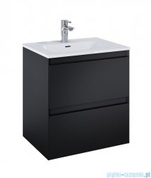 Elita Split szafka z umywalką 60x63x46cm czarny mat 168143/145830