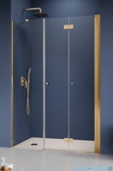 Radaway Nes Gold DWSB drzwi wnękowe 140cm W4 prawe złoty połysk szkło przejrzyste 10044850-09-01R/10045550-01-01