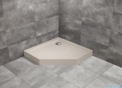 Radaway Doros PT Compact Stone brodzik pięciokątny 90x90 kaszmirowy SDRPTP9090-05-84S