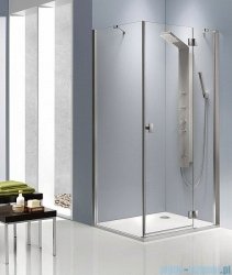 Radaway Kabina prysznicowa Essenza KDJ 90x80 prawa szkło przejrzyste + brodzik Doros D + syfon 32847-01-01NR