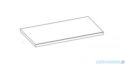 Elita blat marmurowy 122x50cm biały mat 168391