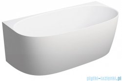 Omnires Valencia M+ wanna przyścienna 158x77 cm biały mat VALENCIASWPBM
