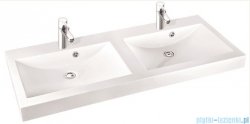 Marmorin Moira Bis 120D umywalka nablatowa 120 cm bez otworów biała 280120220210