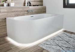 Riho Desire Corner LED wanna narożna z hydromsażem  Sparkle Mood lewa 170x77cm B157004005