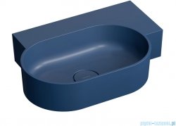 Omnires Ovo M+ umywalka nablatowa/wisząca prawa 55x38 cm midnight blue mat OVO555UWPMB