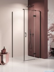 New Trendy Nesta Black kabina 110x80x200 cm prawa wspornik równoległy przejrzyste K-3745