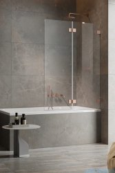Radaway Essenza Pro Brushed Copper Pnd II parawan nawannowy 140cm prawy szczotkowana miedź 10102140-93-01R