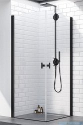 Radaway Nes 8 Black Kdd I kabina 90x90cm czarny mat/szkło przejrzyste 10071090-54-01L/10071090-54-01R