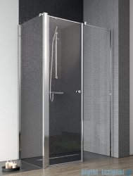 Radaway Eos II KDS kabina prysznicowa 90x80 prawa szkło przejrzyste + brodzik Argos D + syfon 3799481-01R/3799410-01L/4AD89-01