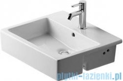 Duravit Vero umywalka wpuszczana w blat z przelewem z otworem na baterię 550x470 mm 031455 00 00 