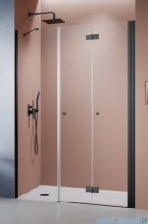 Radaway Nes Black DWSB drzwi wnękowe 130cm W3 prawe czarny mat szkło przejrzyste 10044850-54-01R/10045450-01-01