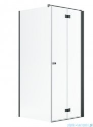 Radaway Nes Kdj B Brushed GunMetal kabina 90x100cm prawa szczotkowany grafit 10025090-92-01R/10039100-01-01