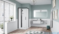 Novellini Glax 1 2.0 kabina standard 90x90 lewa czarna G21GF99ST-1HH