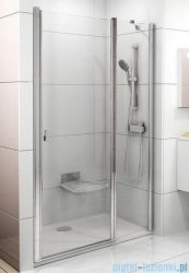 Ravak Chrome Drzwi prysznicowe CSD2-120 białe+transparent 0QVGC100Z1
