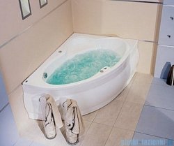 Poolspa Wanna asymetryczna EUROPA 165x105 prawa + hydromasaż Smart 1 PHA4610ST1C0000