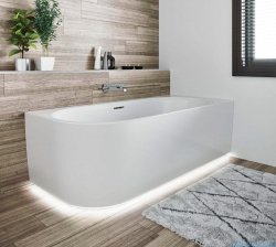 Riho Desire Corner LED wanna asymetryczna z oświetleniem lewa MATOWA 170x77cm B157002105