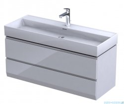Oristo Brylant szafka z umywalką wisząca 119x50x45 biały połysk OR36-SD2S-120-1-V3+/UME-BD-120-91-C