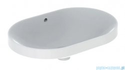 Geberit VariForm Umywalka owalna wpuszczana w blat 60x40cm szkliwiony spód 500.729.01.2