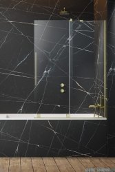 Radaway Furo Brushed Gold PND II parawan nawannowy 160cm prawy szczotkowane złoto 10109838-99-01R/10112794-01-01