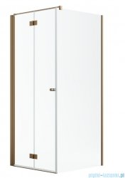 Radaway Nes Kdj B Brushed Copper kabina 90x90cm lewa szczotkowana miedź 10025090-93-01L/10039090-01-01