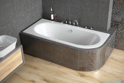 Besco Avita Slim 150x75cm wanna asymetryczna lewa #WAV-150-NLS