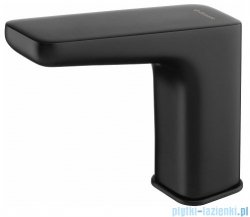 Deante Hiacynt Nero bateria umywalkowa bezdotykowa bez regulacji temperatury z zasilaczem 230/6V czarny mat BQH N28V