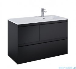 Elita Split szafka z umywalką 100x63x46cm czarny mat 168163/145945