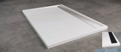 SanSwiss WIA Brodzik konglomeratowy prostokątny 90x120cm biały/czarny WIA901200604