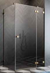 Radaway Essenza Pro Gold Kdj kabina 90x80cm prawa złoty połysk/szkło przejrzyste 10097090-09-01R/10098080-01-01