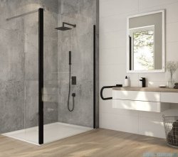 Sanplast Exa Line PR2/EXA LINE Kabina walk-in 90x200 cm czarny matowy 600-540-0980-59-401