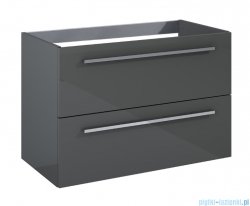 Roca Kwadro szafka 80x38x53 cm szary A857970153
