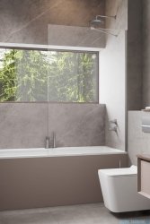 Radaway Modo New Brushed Nickel Pnj parawan nawannowy 60cm L/P szczotkowany nikiel 10006060-91-01