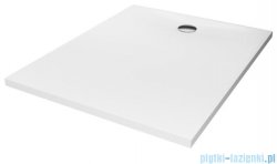 New Trendy Nex brodzik konglomeratowy prostokątny 100x90x3,5 cm biały B-0458
