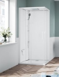 Novellini Glax 1 2.0 kabina standard 100x70 lewa biała G21A107SMF-1UU